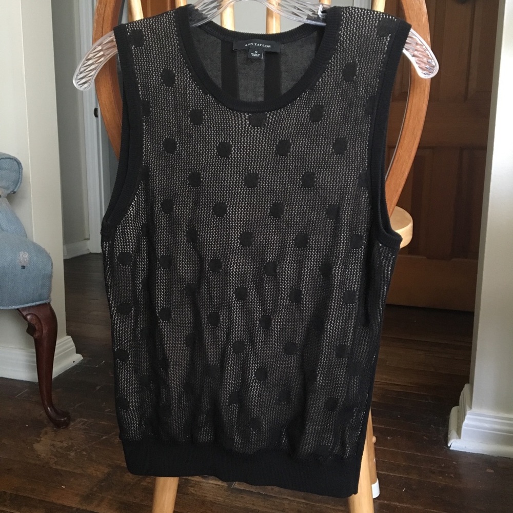 Ann Taylor Verona Mesh Dot Shell